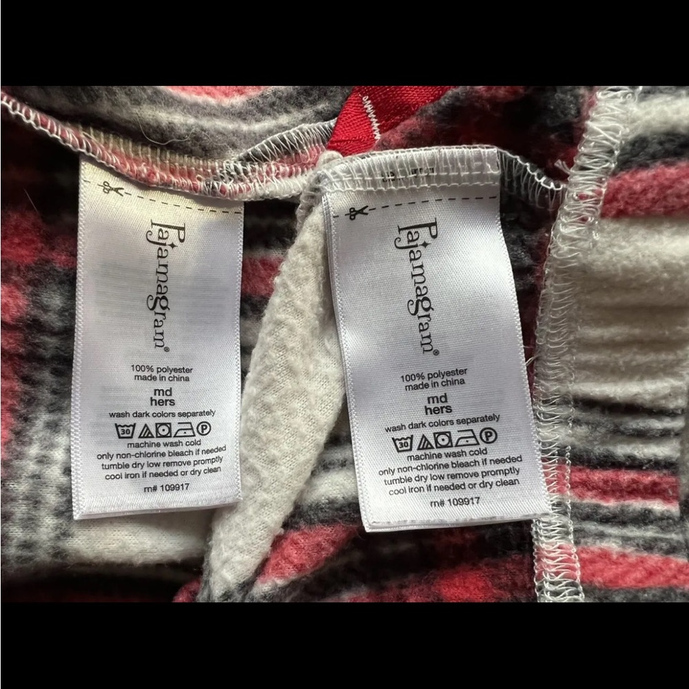 Pajamagram | Women’s Red Plaid Fleece Matching Holiday Pajamas - Picture 5 of 7
